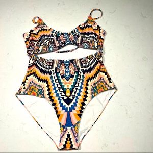 Athleta one piece swimsuit, size XS high cut